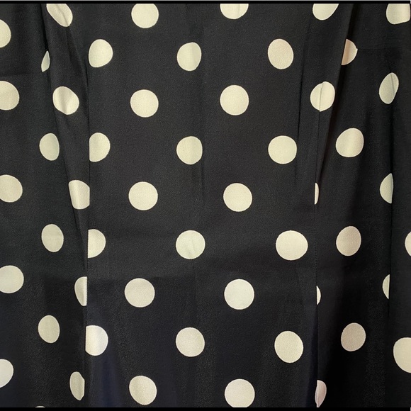 Navy blue & white polka dot dress - Picture 2 of 5